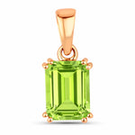 Classic Emerald Cut Pendant