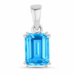 Classic Emerald Cut Pendant