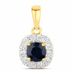 Round Cut Diamond Accent Pendant