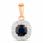 Round Cut Diamond Accent Pendant
