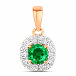 Round Cut Diamond Accent Pendant