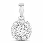 Round Cut Diamond Accent Pendant
