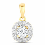 Round Cut Diamond Accent Pendant