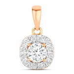 Round Cut Diamond Accent Pendant