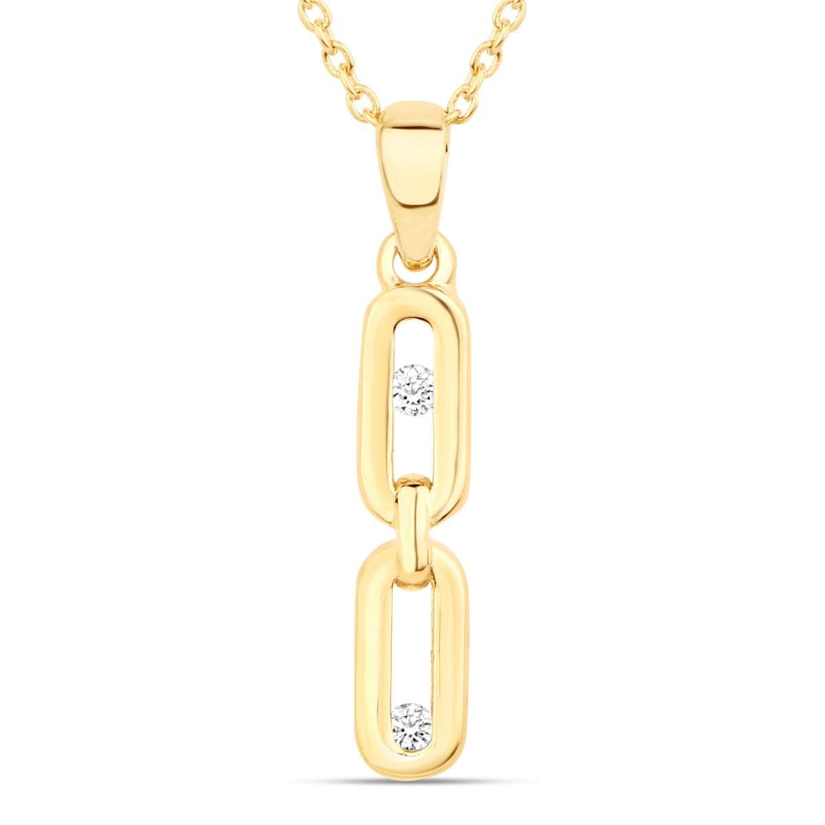Stackable Dancing Diamond Necklace