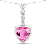 Trillion Cut Diamond Accented Pendant