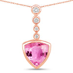 Trillion Cut Diamond Accented Pendant