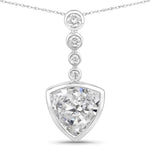 Trillion Cut Diamond Accented Pendant