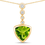 Trillion Cut Diamond Accented Pendant