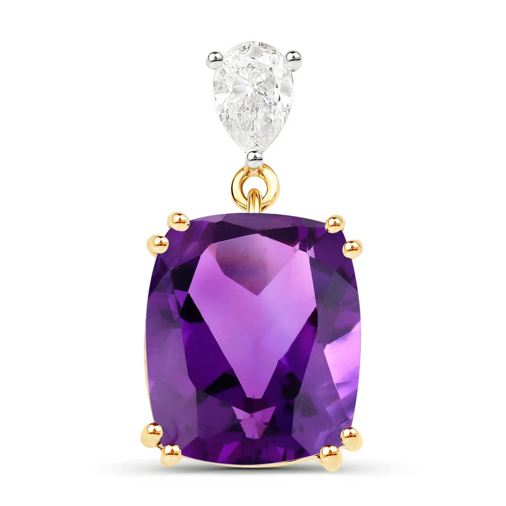 Cushion Cut Diamond Cocktail Pendant