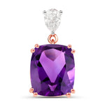 Cushion Cut Diamond Cocktail Pendant