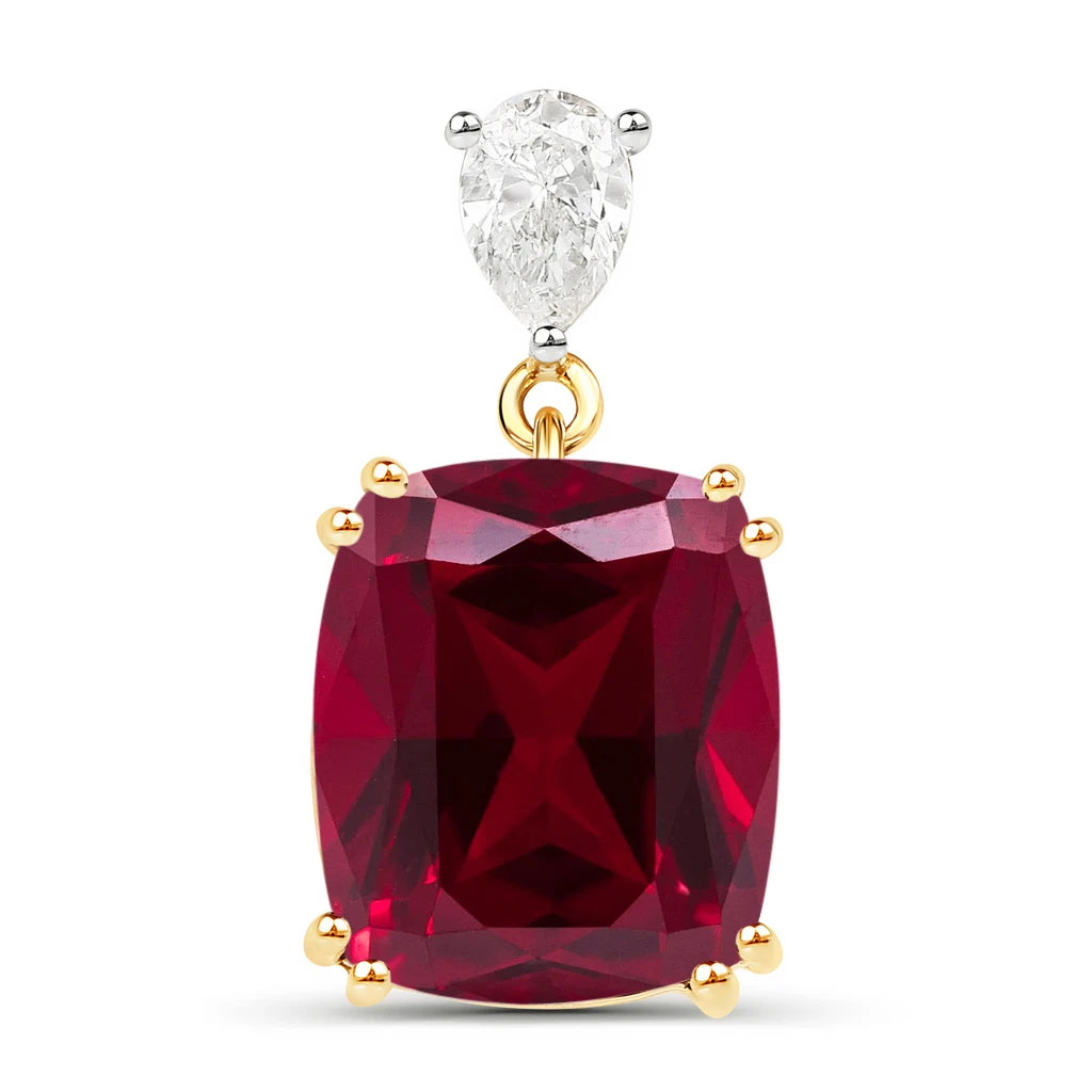 Cushion Cut Diamond Cocktail Pendant