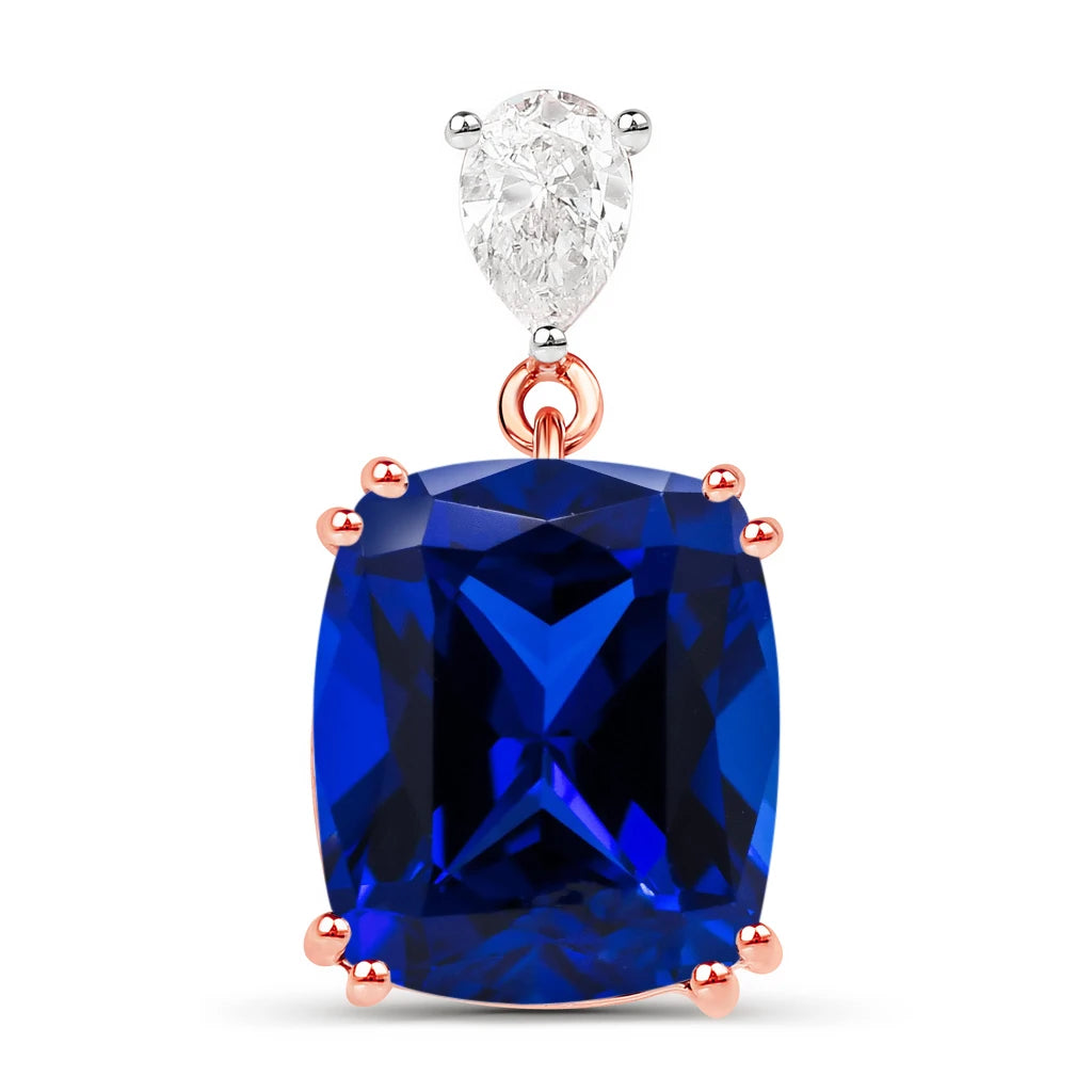 Cushion Cut Diamond Cocktail Pendant