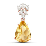 Olivetta Pear Cut Diamond Accented Cocktail Pendant