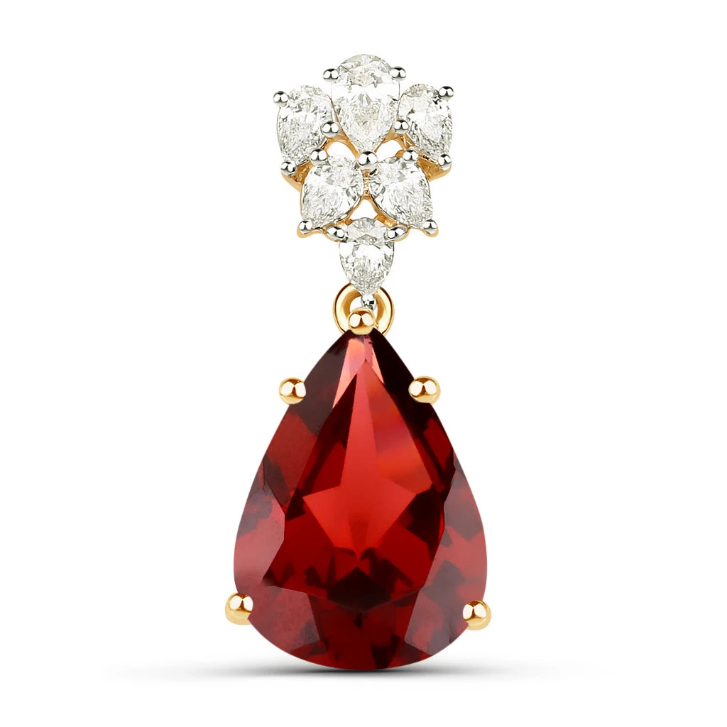 Olivetta Pear Cut Diamond Accented Cocktail Pendant
