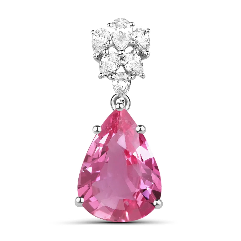 Olivetta Pear Cut Diamond Accented Cocktail Pendant