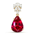 Olivetta Pear Cut Diamond Accented Cocktail Pendant
