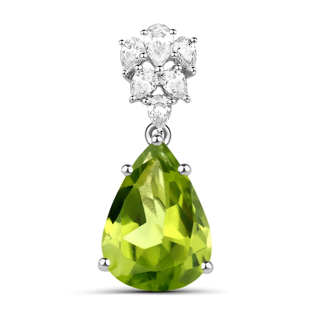 Olivetta Pear Cut Diamond Accented Cocktail Pendant
