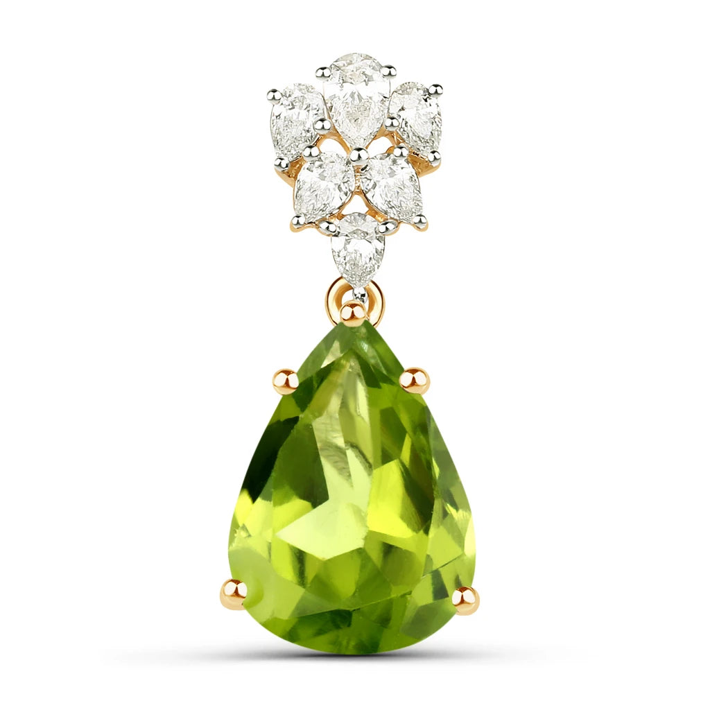 Olivetta Pear Cut Diamond Accented Cocktail Pendant