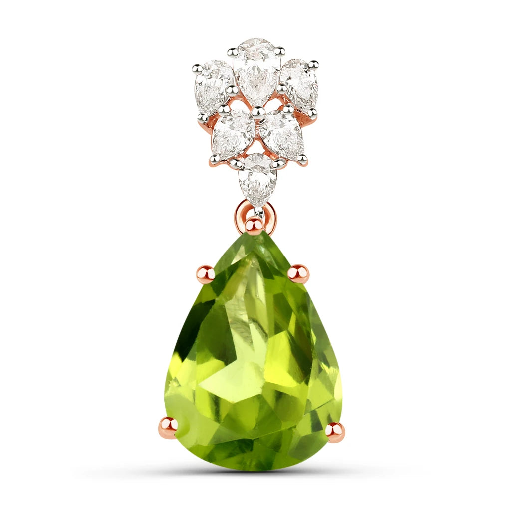 Olivetta Pear Cut Diamond Accented Cocktail Pendant