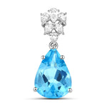 Olivetta Pear Cut Diamond Accented Cocktail Pendant