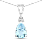 Tropez Pear Drop Earrings with Diamond Accents