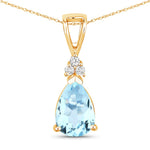 Tropez Pear Drop Earrings with Diamond Accents