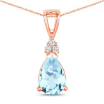 Tropez Pear Drop Earrings with Diamond Accents