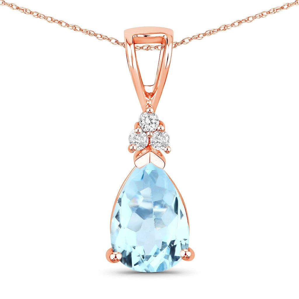 Tropez Pear Drop Earrings with Diamond Accents
