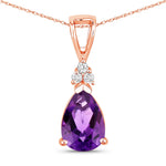 Tropez Pear Drop Earrings with Diamond Accents