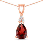 Tropez Pear Drop Earrings with Diamond Accents
