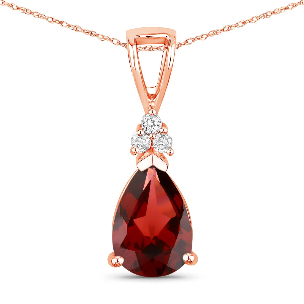 Tropez Pear Drop Earrings with Diamond Accents