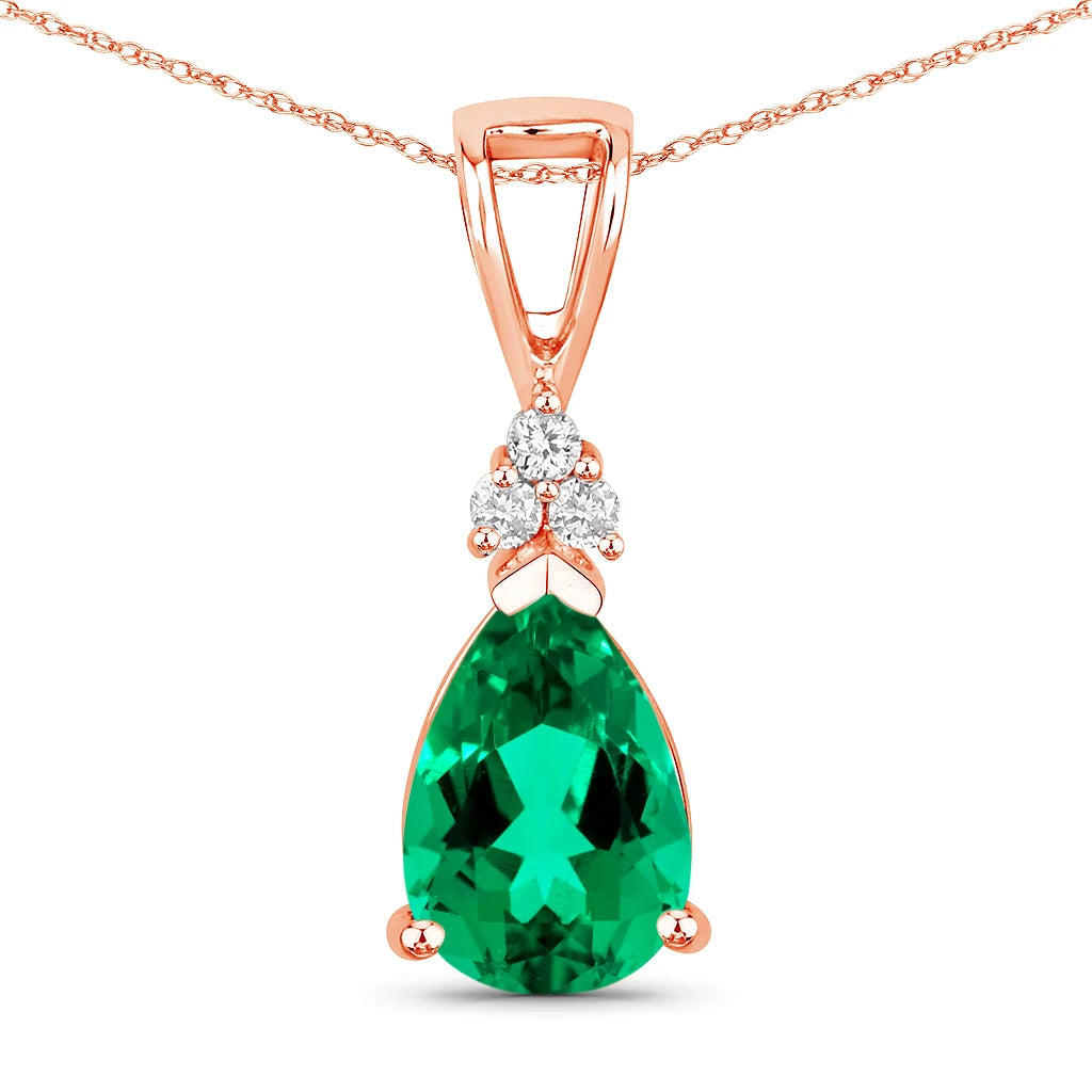 Tropez Pear Drop Earrings with Diamond Accents