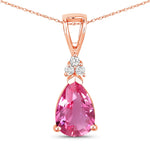 Tropez Pear Drop Earrings with Diamond Accents