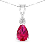 Tropez Pear Drop Earrings with Diamond Accents