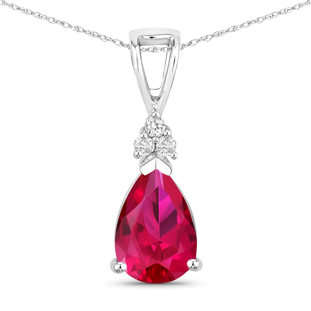 Tropez Pear Drop Earrings with Diamond Accents