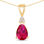Tropez Pear Drop Earrings with Diamond Accents