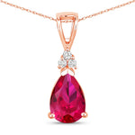 Tropez Pear Drop Earrings with Diamond Accents