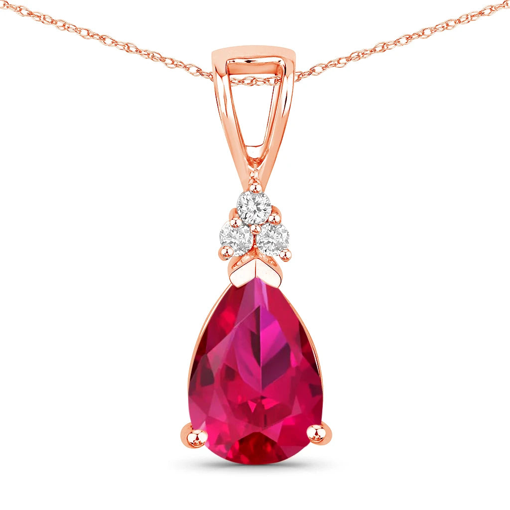 Tropez Pear Drop Earrings with Diamond Accents