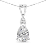 Tropez Pear Drop Earrings with Diamond Accents