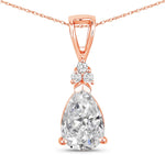 Tropez Pear Drop Earrings with Diamond Accents