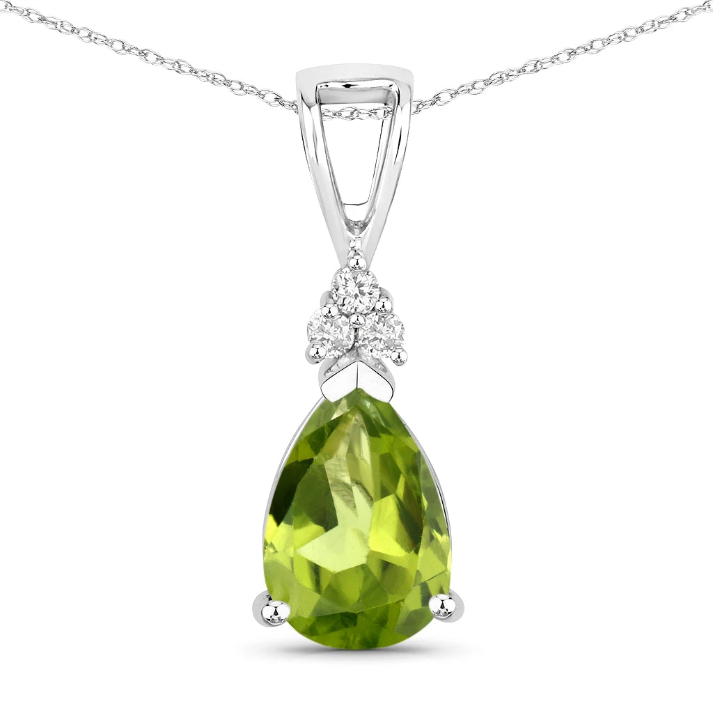 Tropez Pear Drop Earrings with Diamond Accents