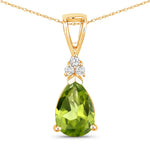 Tropez Pear Drop Earrings with Diamond Accents