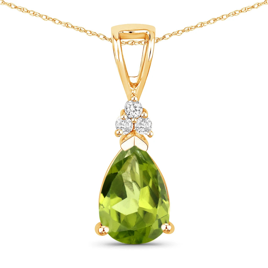 Tropez Pear Drop Earrings with Diamond Accents