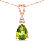 Tropez Pear Drop Earrings with Diamond Accents