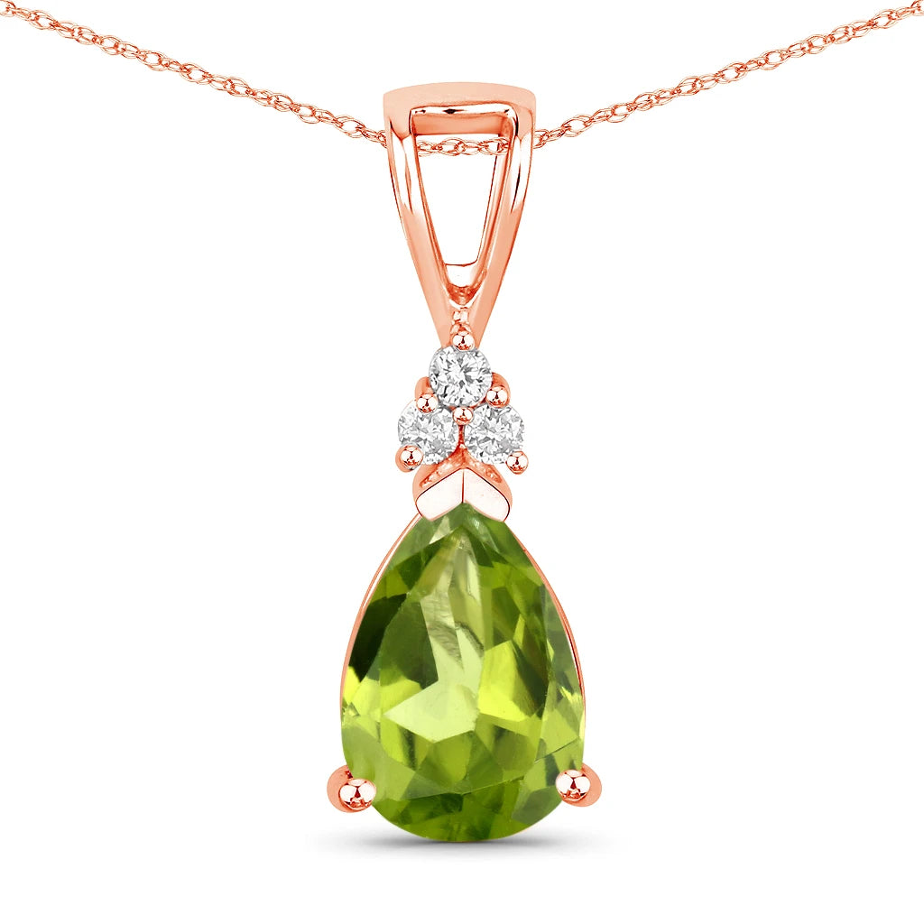 Tropez Pear Drop Earrings with Diamond Accents