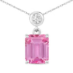 Emerald Cut Drop Pendant