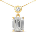 Emerald Cut Drop Pendant
