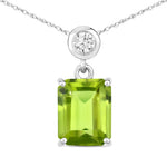 Emerald Cut Drop Pendant
