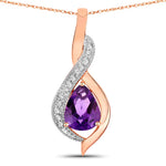 Twisted Halo Pear Pendant